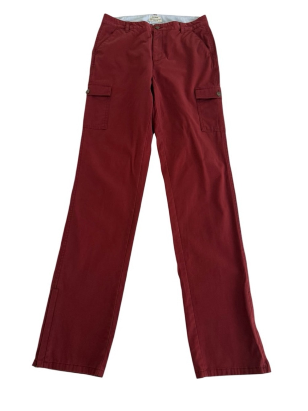 L.L.Bean Red Classic Fit Straight Leg Cargo Pants Size 8 Tall